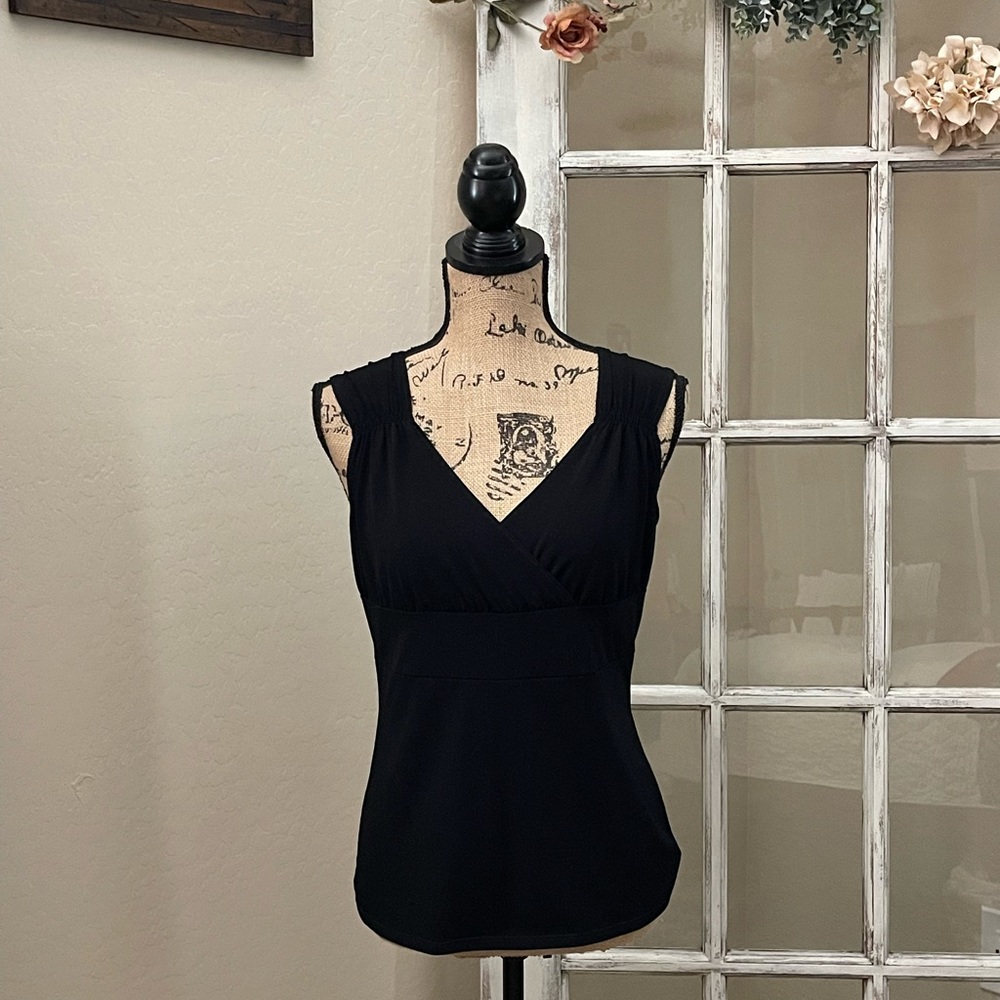 Silky Black Van Heusen Dressy Tank